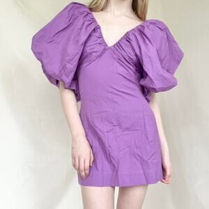 Swf Purple Women's Puff-Sleeve Minidress